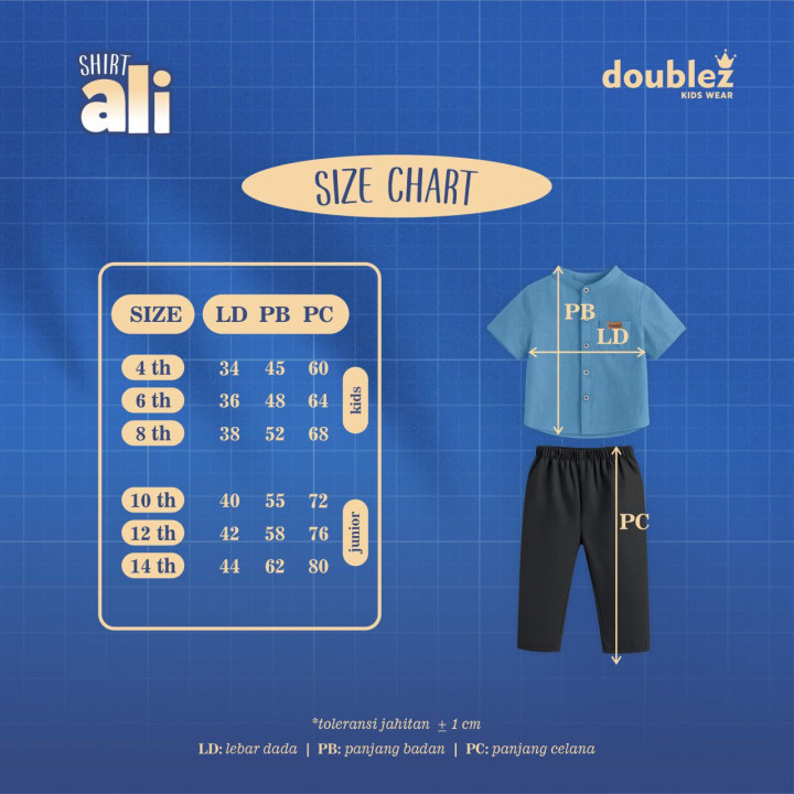 PO ALI SET SHIRT COUPLE BY DOUBLEZ