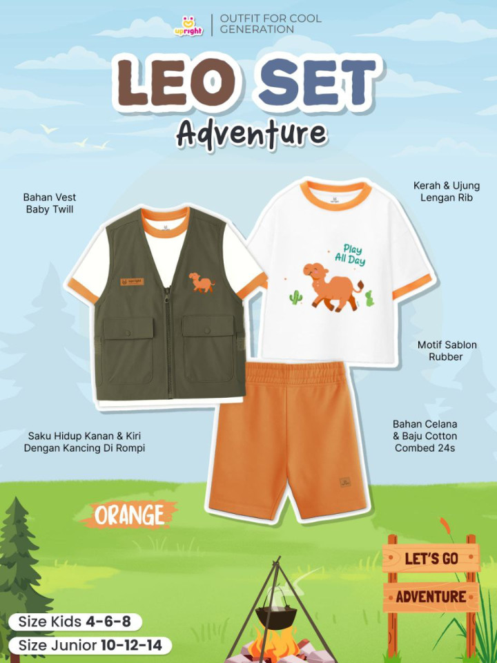 PO 3IN1 LEO SET ADVENTURE BY UPRIGHT