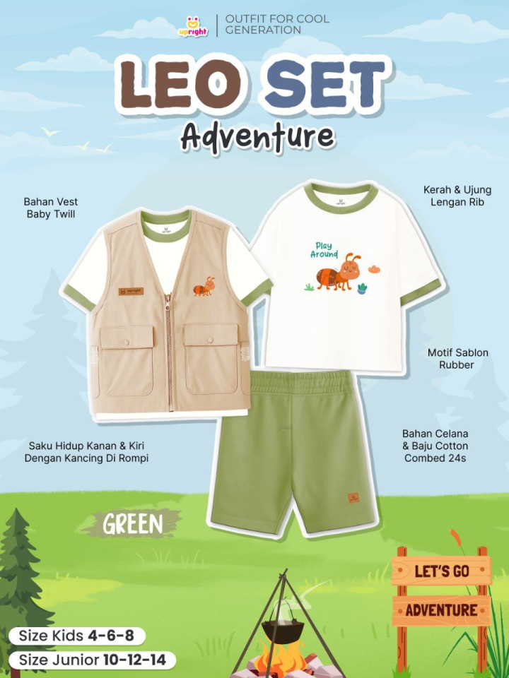 PO 3IN1 LEO SET ADVENTURE BY UPRIGHT