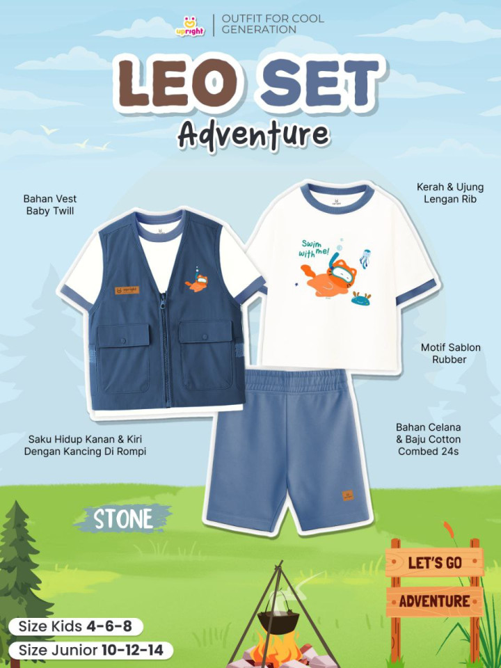 PO 3IN1 LEO SET ADVENTURE BY UPRIGHT