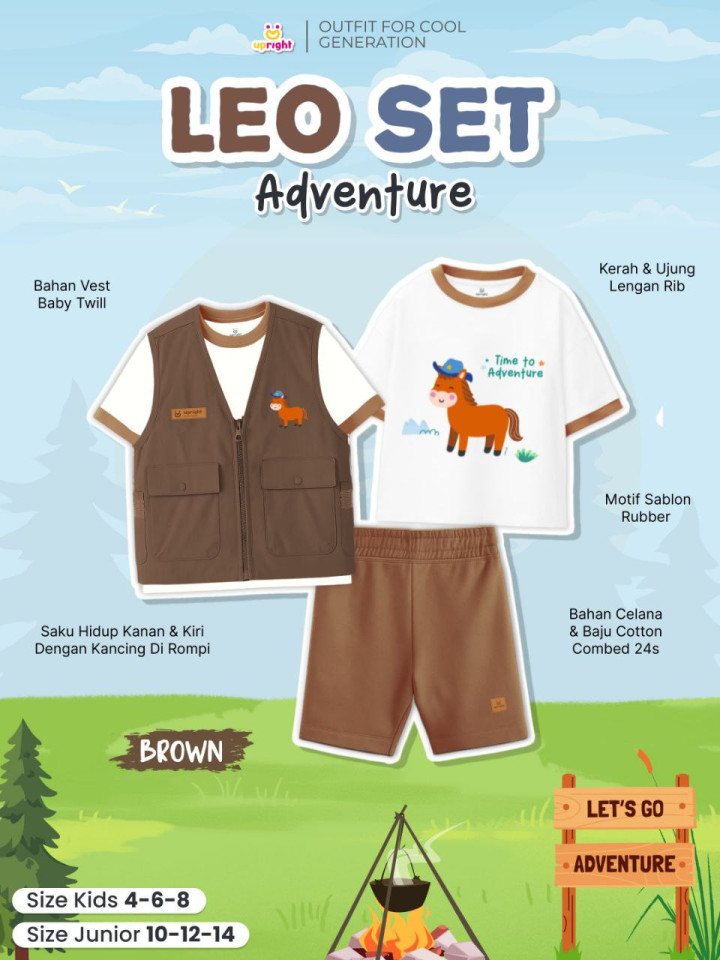 PO 3IN1 LEO SET ADVENTURE BY UPRIGHT