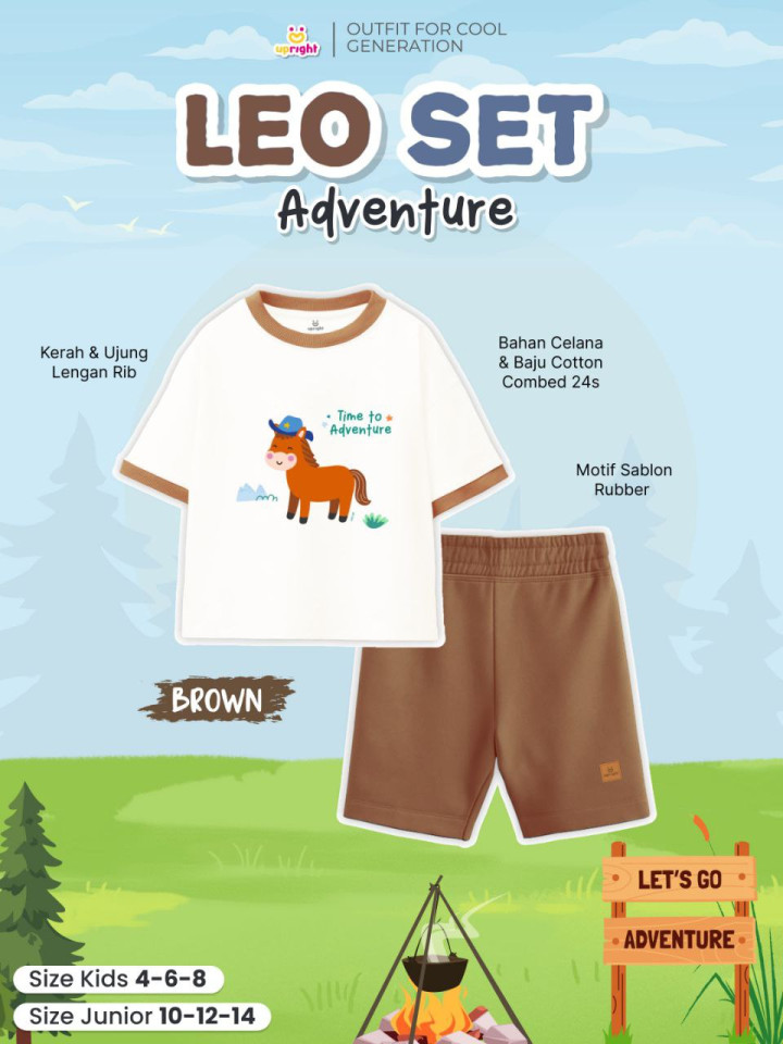 PO 2IN1 LEO SET ADVENTURE BY UPRIGHT