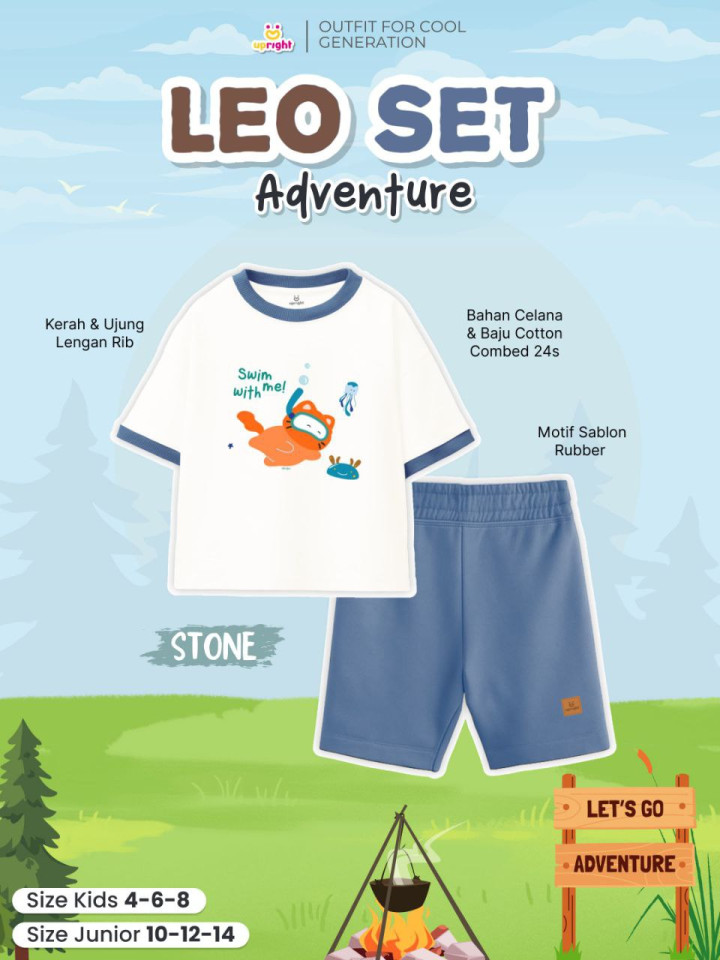 PO 2IN1 LEO SET ADVENTURE BY UPRIGHT