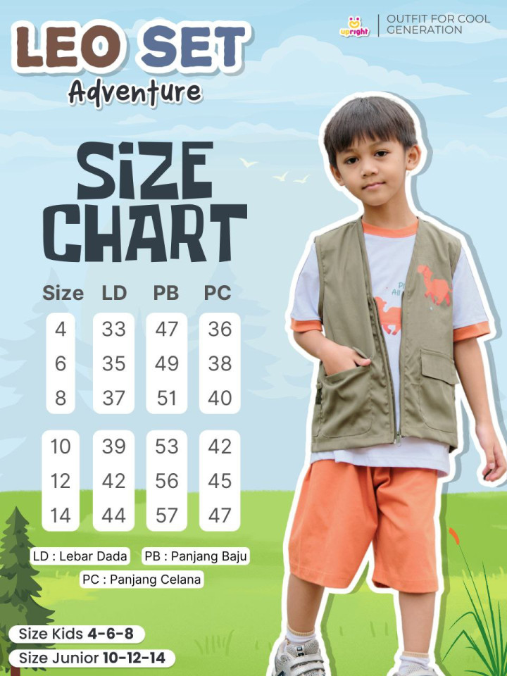 PO 3IN1 LEO SET ADVENTURE BY UPRIGHT