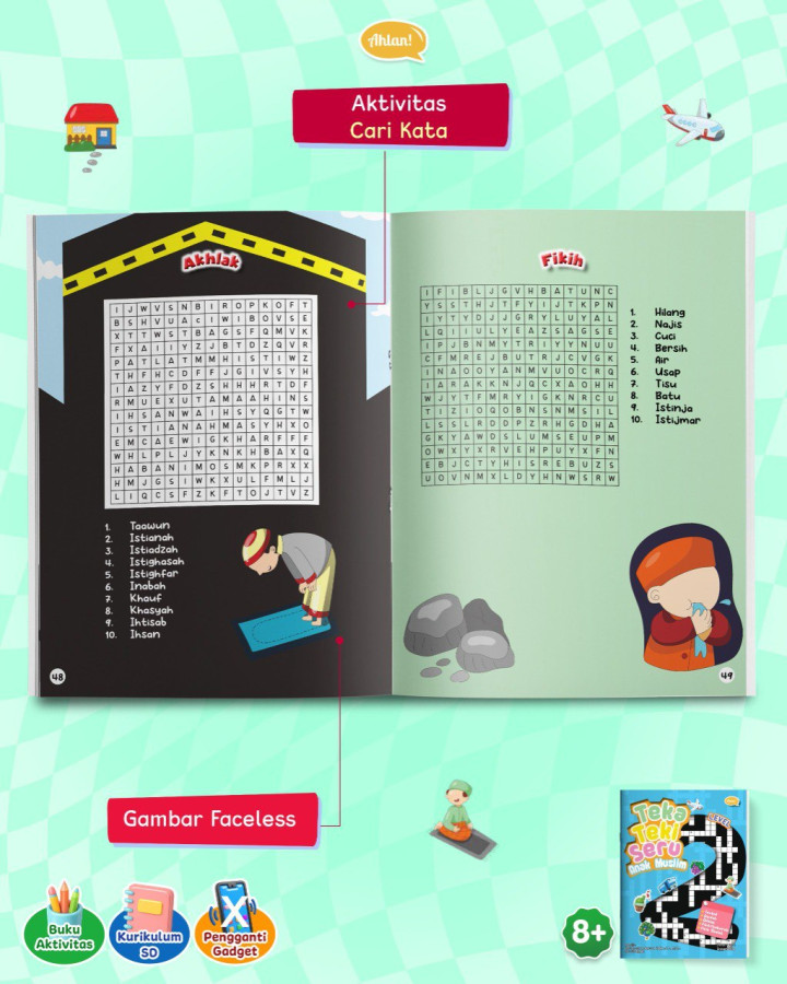 PO BUKU TEKA TEKI SERU ANAK MUSLIM LEVEL 2 AHLAN