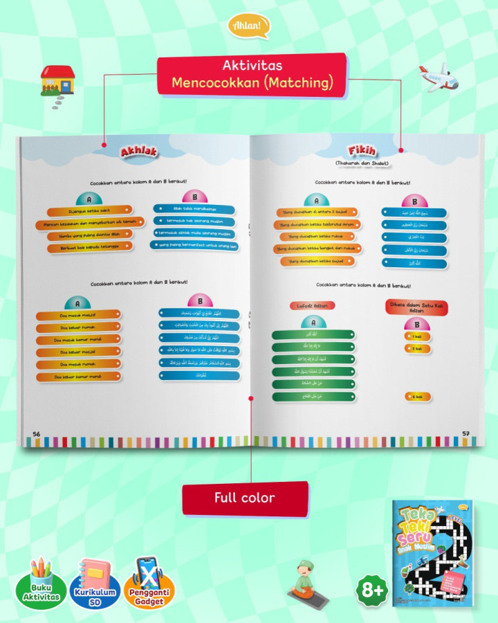 PO BUKU TEKA TEKI SERU ANAK MUSLIM LEVEL 2 AHLAN