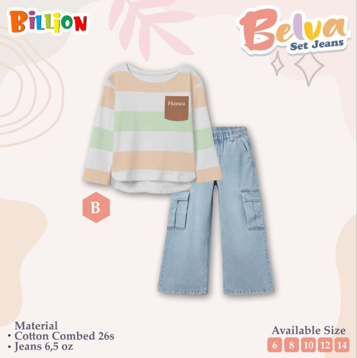 PO SET JEANS BELVA BY BILLION