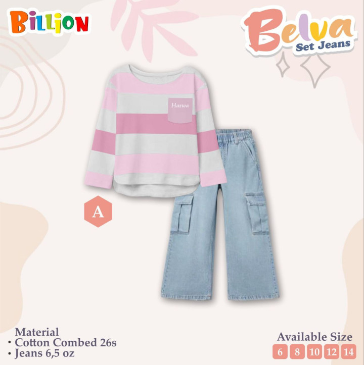 PO SET JEANS BELVA BY BILLION