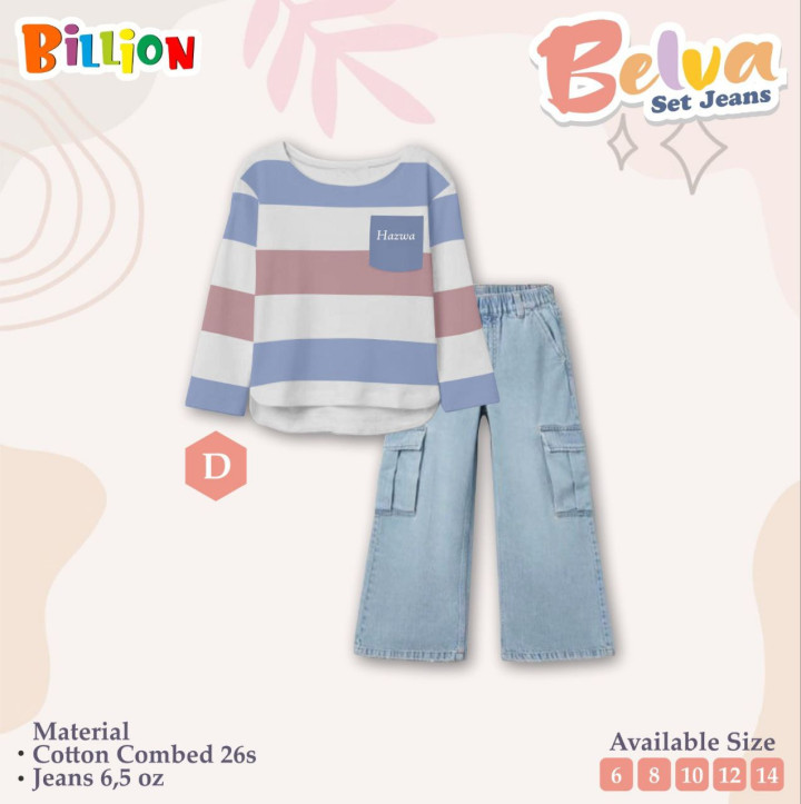 PO SET JEANS BELVA BY BILLION