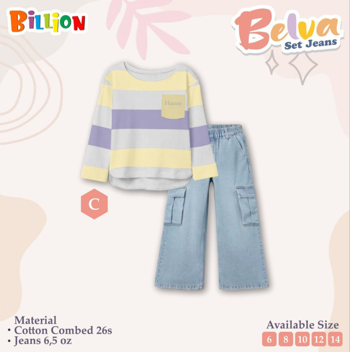 PO SET JEANS BELVA BY BILLION