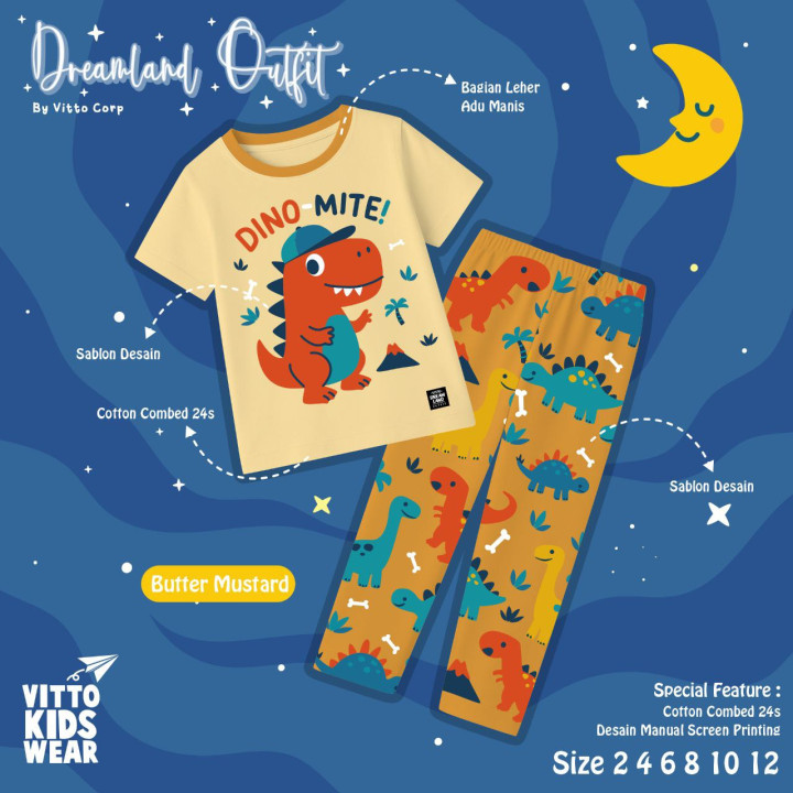 PO SET DREAMLAND OUTFIT (PENDEK)  BY VITTO EXPLORE