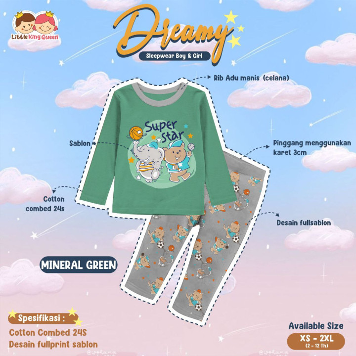 PO DREAMY SLEEPWEAR BOY & GIRL VOL 2 BY LITTLE KING & QUEEN