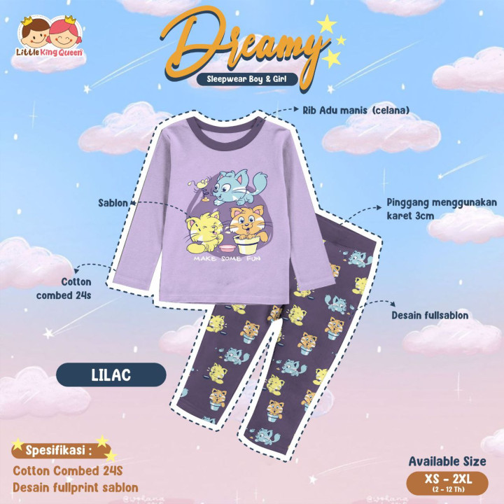 PO DREAMY SLEEPWEAR BOY & GIRL VOL 2 BY LITTLE KING & QUEEN