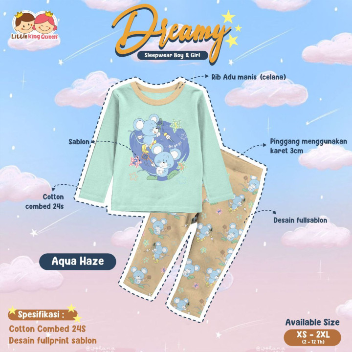 PO DREAMY SLEEPWEAR BOY & GIRL VOL 2 BY LITTLE KING & QUEEN