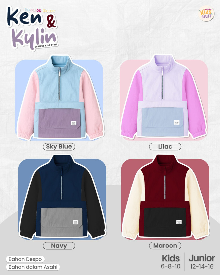 PO TRICOLOR JACKET KEN & KYLIN BY UPRIGHT KIDS STUFF