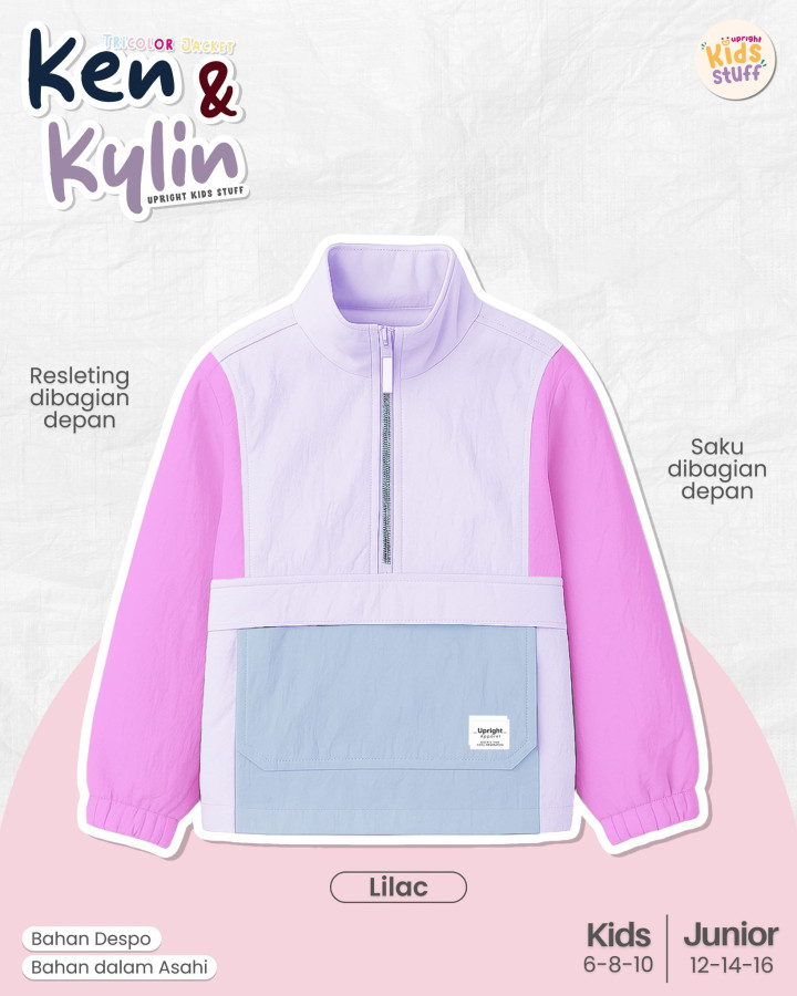 PO TRICOLOR JACKET KEN & KYLIN BY UPRIGHT KIDS STUFF