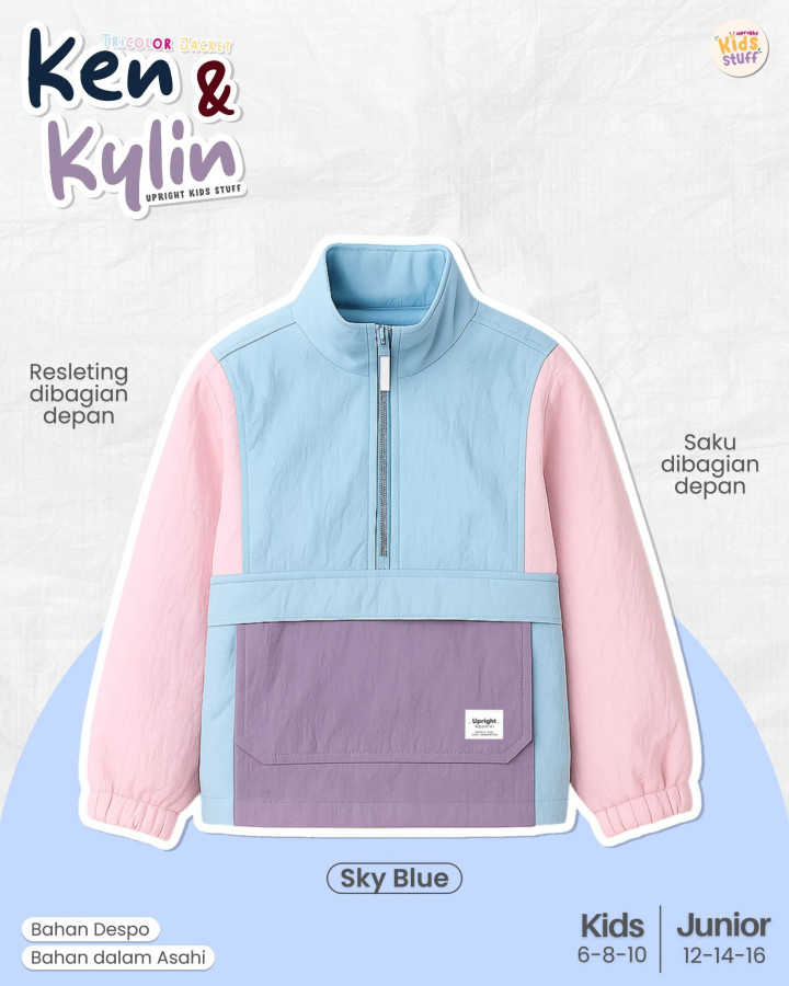 PO TRICOLOR JACKET KEN & KYLIN BY UPRIGHT KIDS STUFF
