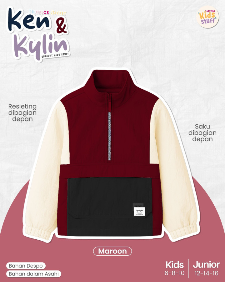PO TRICOLOR JACKET KEN & KYLIN BY UPRIGHT KIDS STUFF