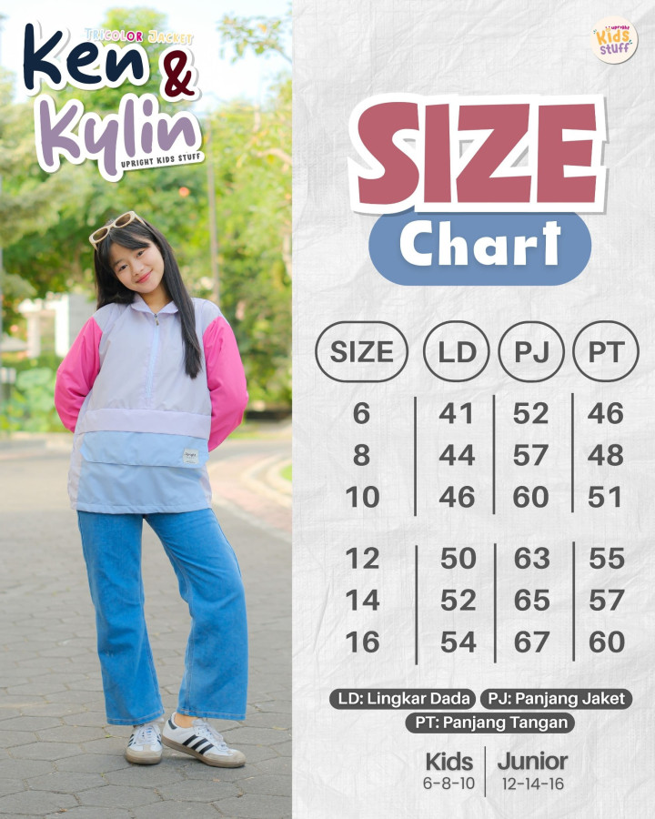 PO TRICOLOR JACKET KEN & KYLIN BY UPRIGHT KIDS STUFF