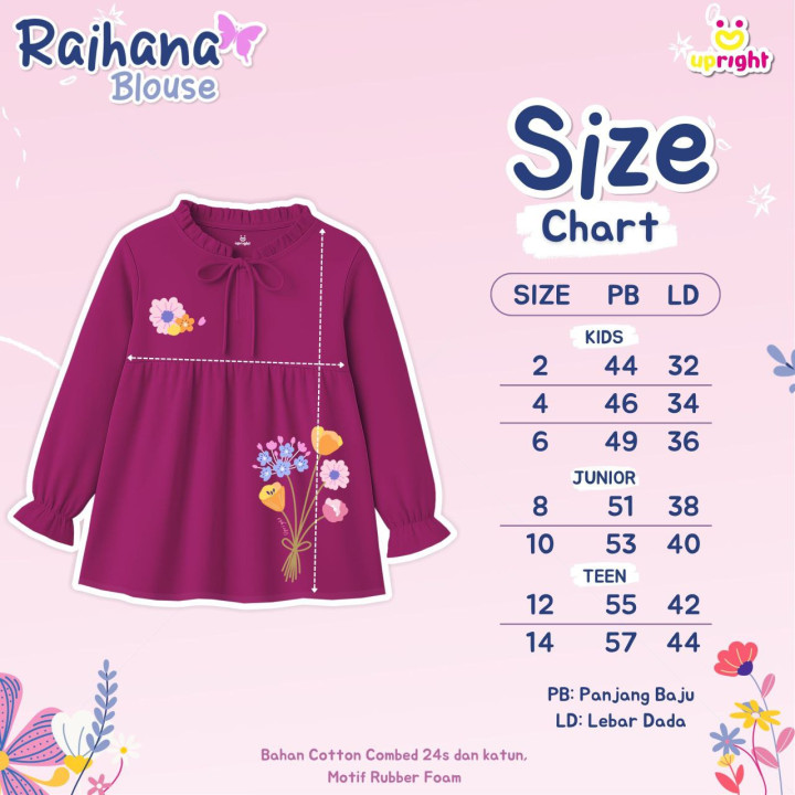 PO RAIHANA BLOUSE BY UPRIGHT