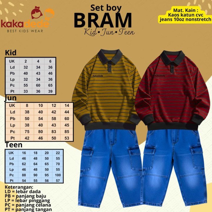PO SET BOY BRAM BY KAKADEDE