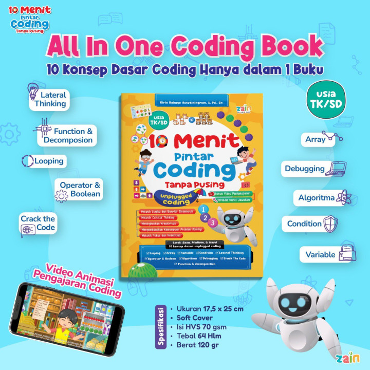 PO BUKU 10 MENIT PINTAR CODING BY ZAIN