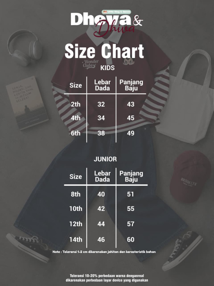PO DHEVA & DHIVA T-SHIRT ONLY BY LITTLE KING & QUEEN