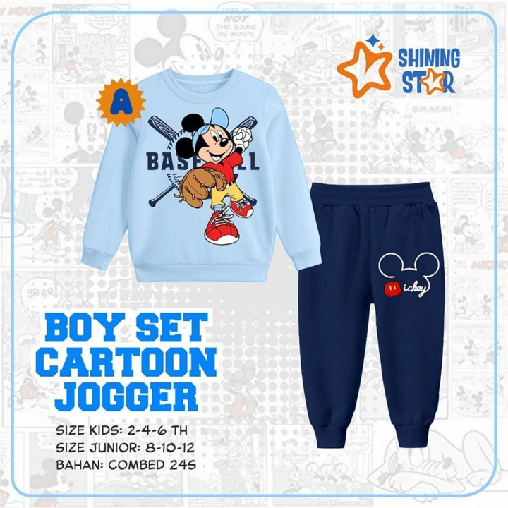 BOY SET CARTOON JOGGER BY SHINING STAR