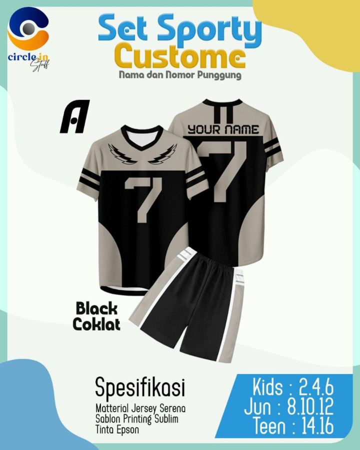 PO SET SPORTY CUSTOME NAME BY CIRCLE.IN