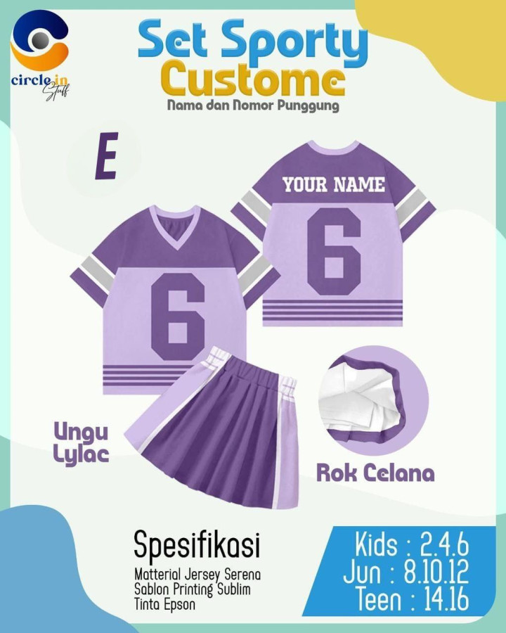 PO SET SPORTY CUSTOME NAME BY CIRCLE.IN