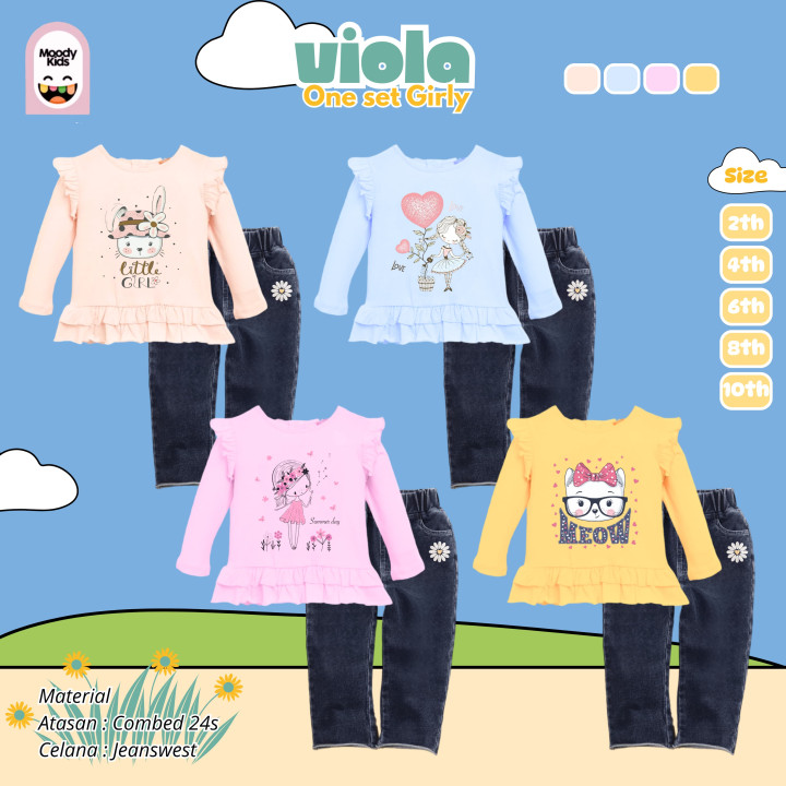 PO VIOLA ONE SET GIRL BY MOODYKIDS