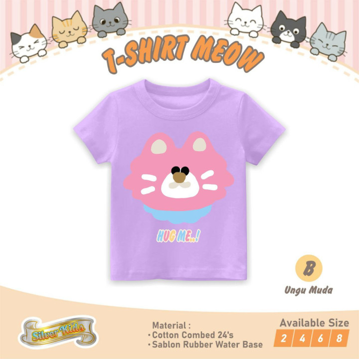 PO TSHIRT MEOW BY SILVERKIDS