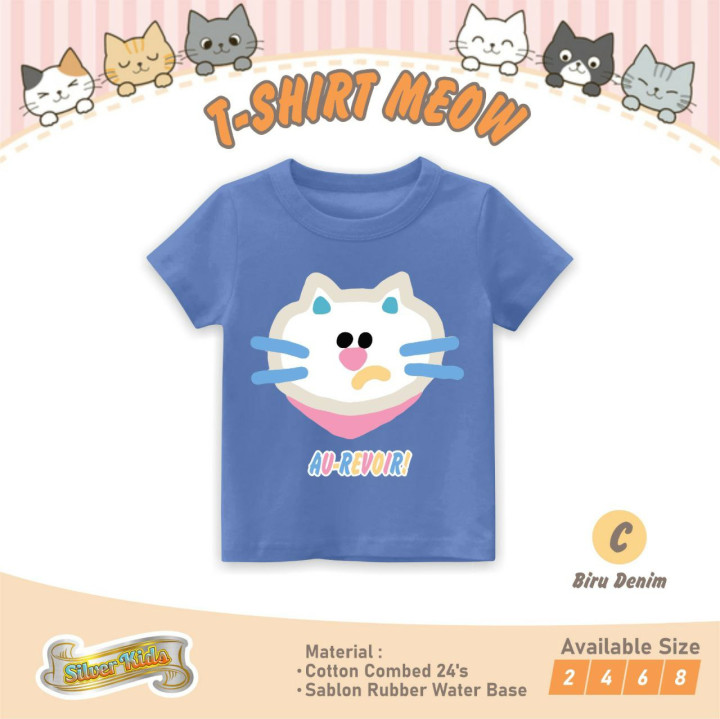 PO TSHIRT MEOW BY SILVERKIDS