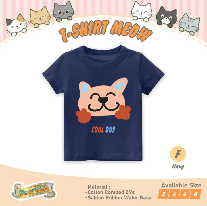 PO TSHIRT MEOW BY SILVERKIDS