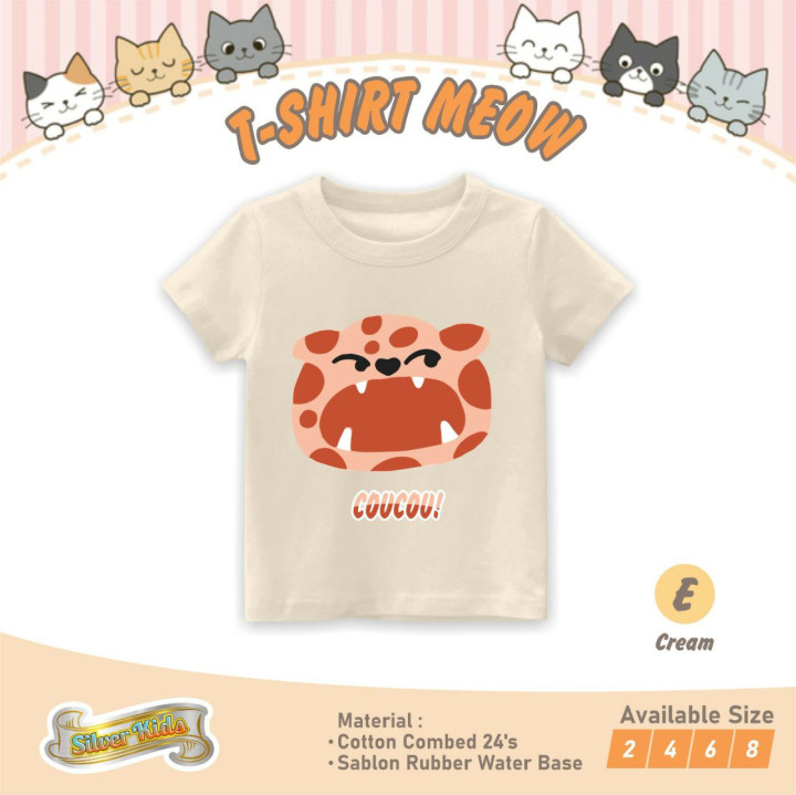 PO TSHIRT MEOW BY SILVERKIDS