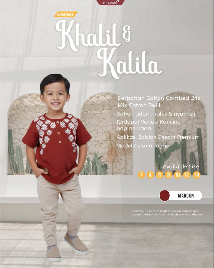 PO KHALIL & KALILA ONE SET BY VITTO