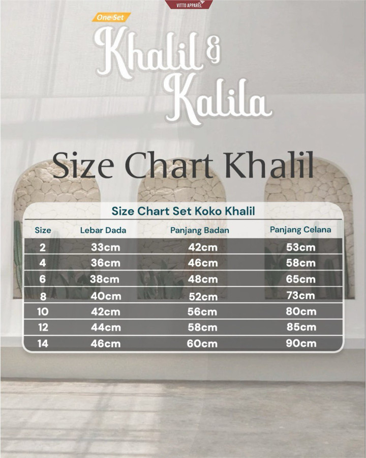 PO KHALIL & KALILA ONE SET BY VITTO