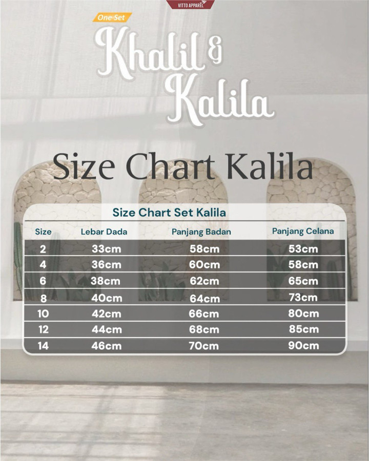 PO KHALIL & KALILA ONE SET BY VITTO