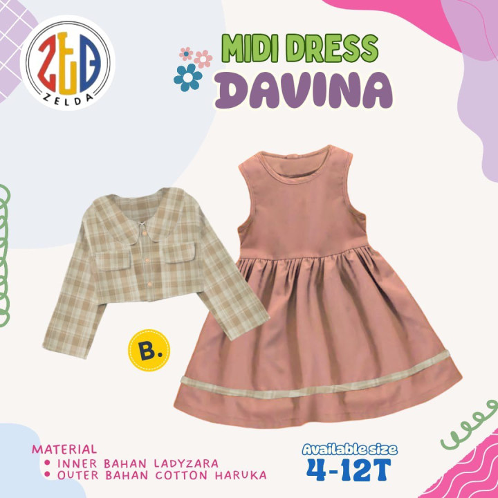 PO MIDI DRESS DAVINA BY ZELDA