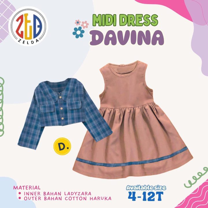 PO MIDI DRESS DAVINA BY ZELDA