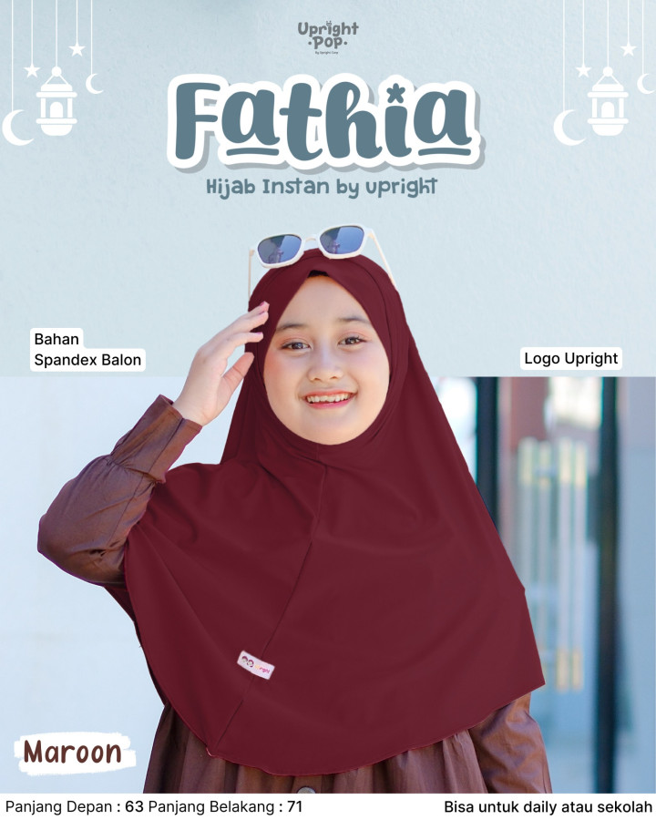 PO FATHIA HIJAB INSTAN BY UPRIGHT POP