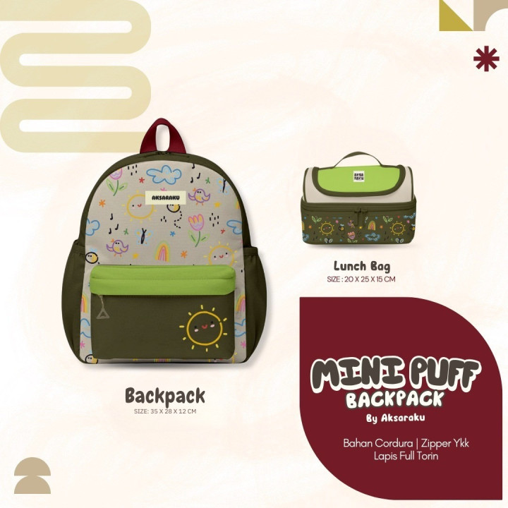 PO MINI PUFF BACKPACK BY AKSARAKU