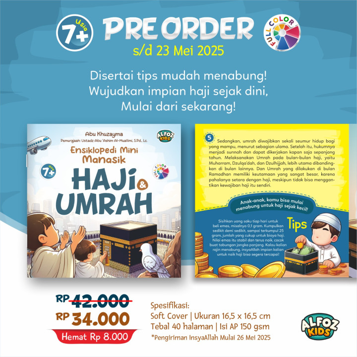 PO BUKU ENSIKLOPEDI MINI MANASIK HAJI & UMRAH ALFOZ KIDS