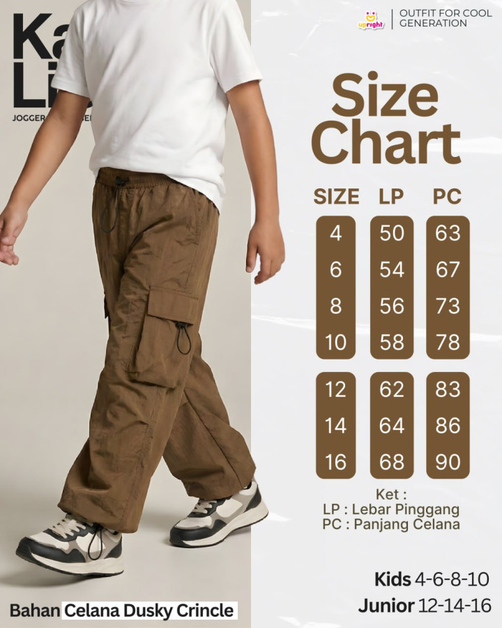 PO KAI & LILA JOGGER CARGO SERUT BATCH 2 BY UPRIGHT