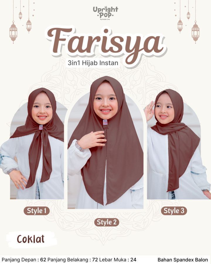 PO FARISYA 3IN1 HIJAB INSTAN BY UPRIGHT POP
