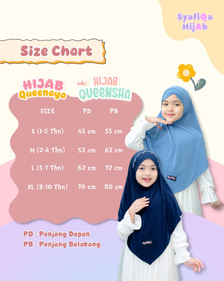PO HIJAB QUEENSHA (NON CIPUT) BY SYAFIQA