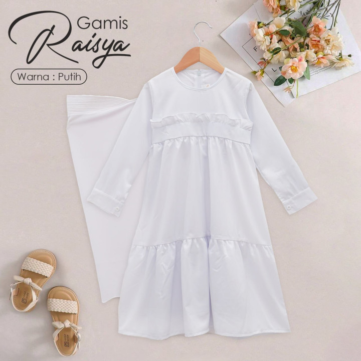 READY STOK RAISYA GAMIS PLUS HIJAB BY TUFLA