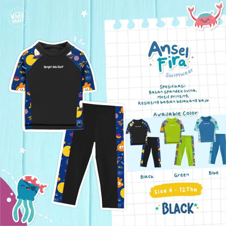 PO ANSEL FIRA SWIMWEAR – SHORT SLEEVE EDITION BY UPRIGHT KIDS STUFF
