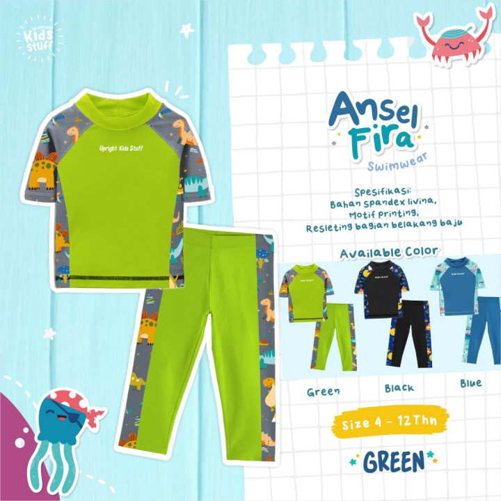 PO ANSEL FIRA SWIMWEAR – SHORT SLEEVE EDITION BY UPRIGHT KIDS STUFF