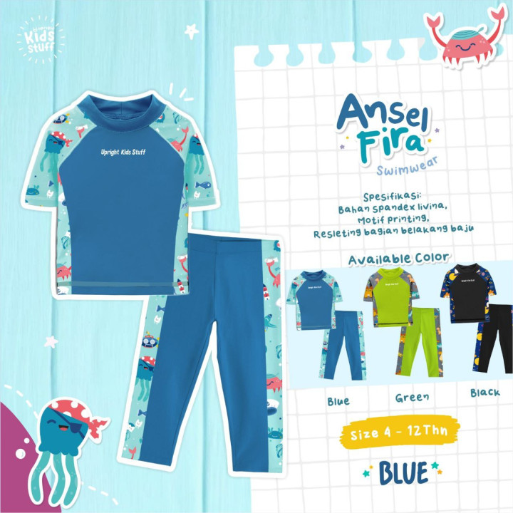 PO ANSEL FIRA SWIMWEAR – SHORT SLEEVE EDITION BY UPRIGHT KIDS STUFF